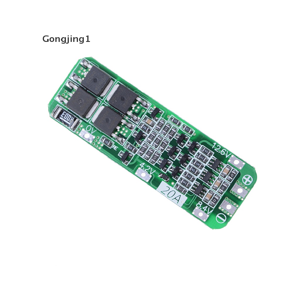 Gongjing1 Papan PCB BMS Pelindung Charger Baterai Lithium Li-ion 18650 3S 20A 12.6V