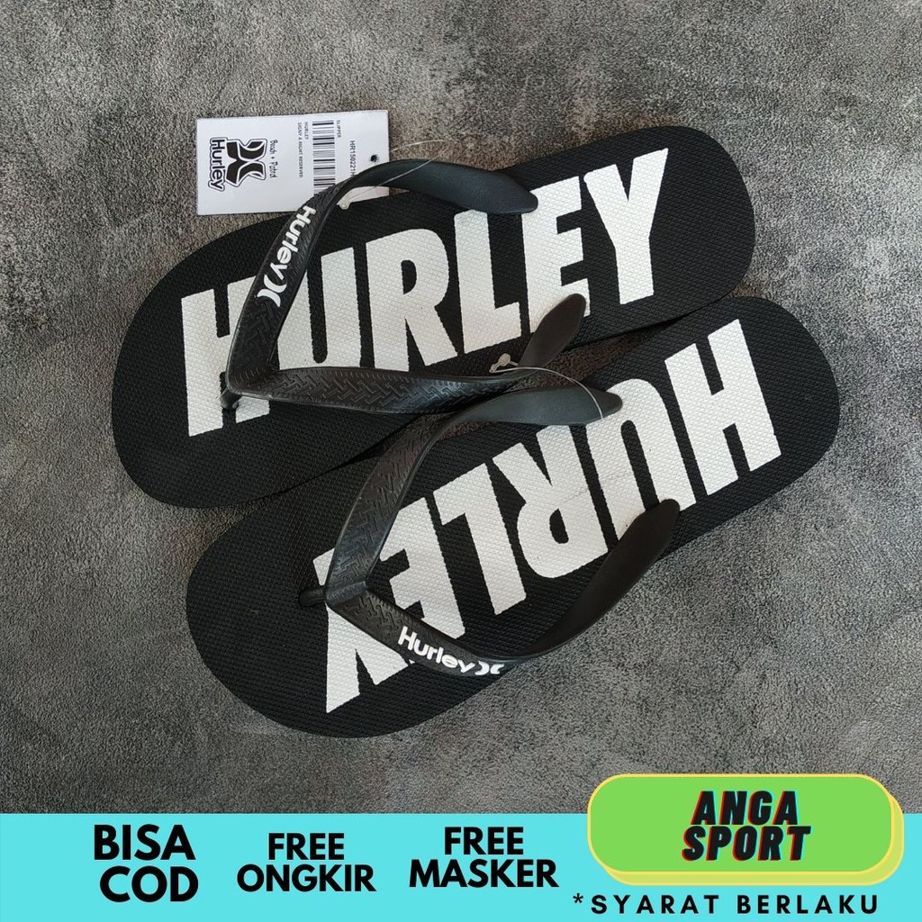 SANDAL JEPIT PRIA HURLEY KASUAL SURFING / SENDAL COWOK JEPIT RUMAHAN DISTRO KEREN PREMIUM