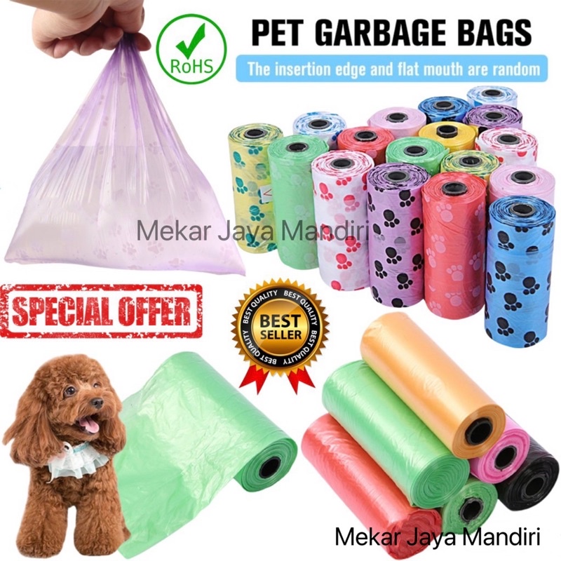 KANTONG PLASTIK SAMPAH REFIL UKURAN 28x30CM &amp; 45x50CM / KANTONG PLASTIK POOP KOTORAN ANJING / KANTONG PLASTIK PUP / KANTONG PLASTIK GULUNG ROLL