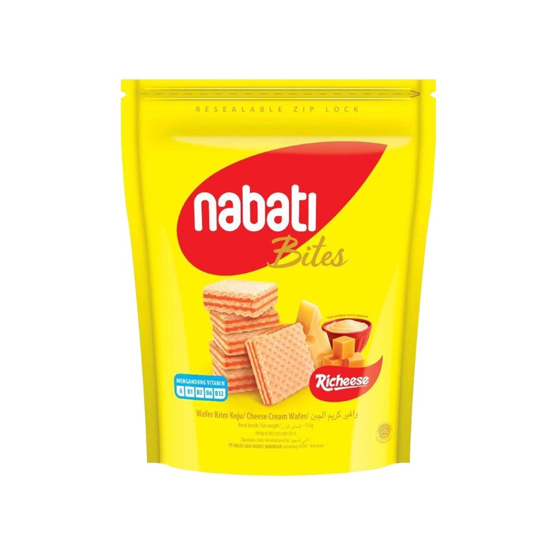 

Nabati Richeese Wafer Krim Keju 115G - Alhanan/04