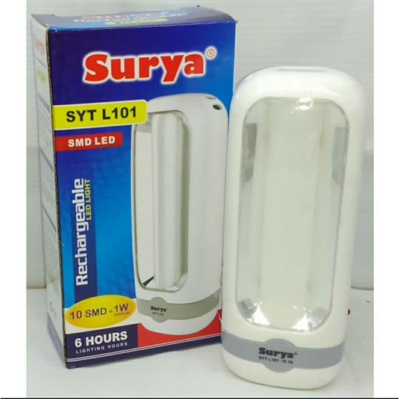 SURYA emergency lamp led dan senter SYT L 101 - lampu darurat portable - tahan lama 9 jam