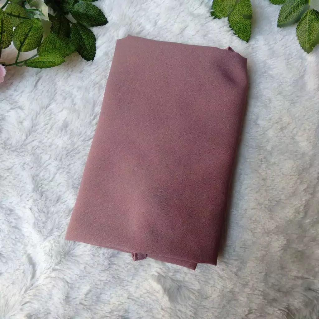 Hijab Bergo Maryam Lipit/ Jilbab Bergo Lipit Maryam-Matt Diamond / Hijab Instant Mariyam Dewasa-Nude pink