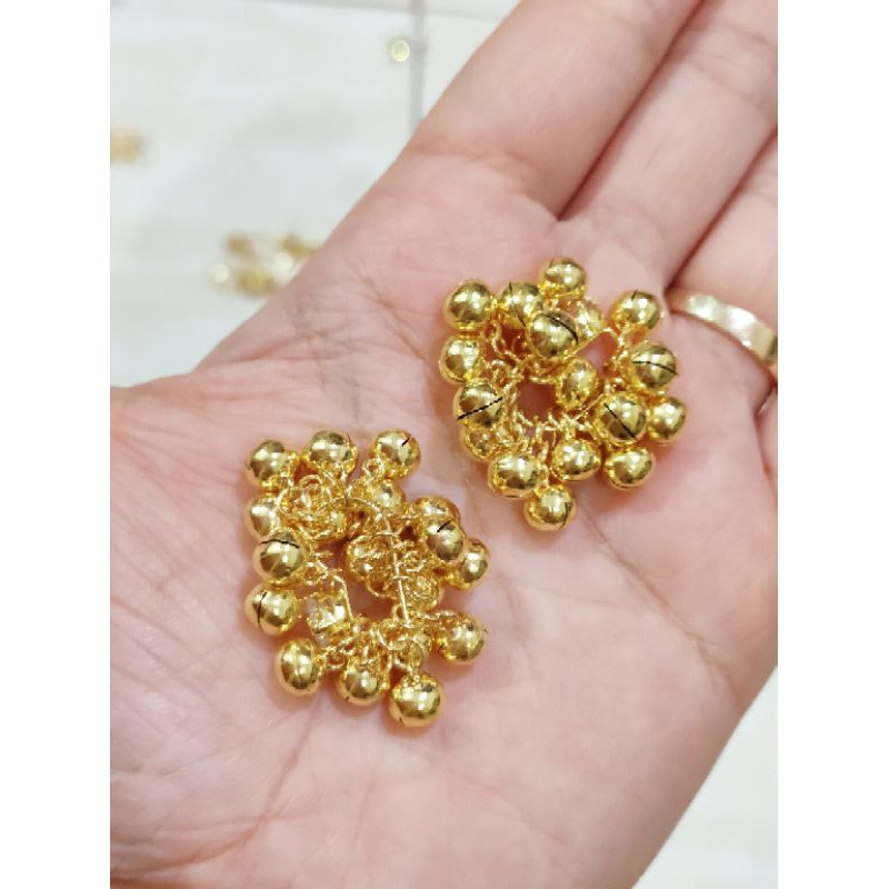 KRINCINGAN/BEL PERAK 925 LAPIS EMAS KUNING 24K