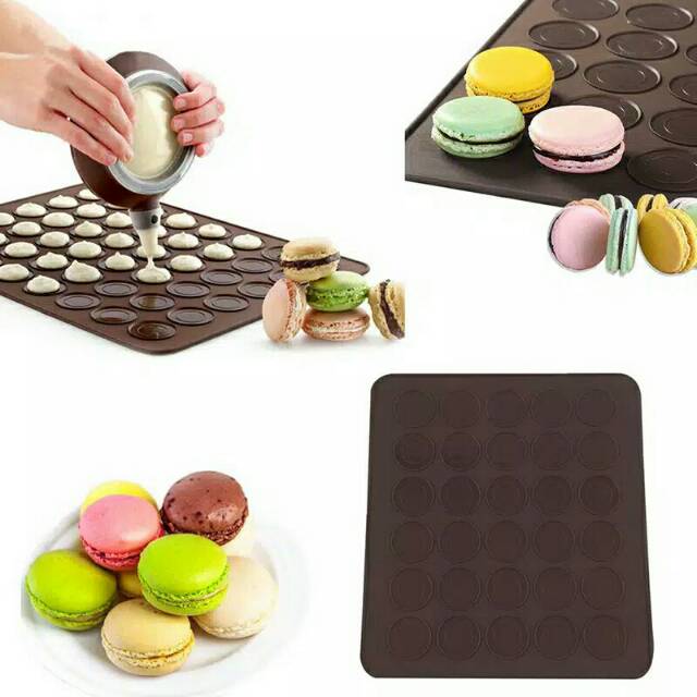 48 Alas adonan macaroon mat almond crispy fondant Rolling pin silmat cetakan huruf cutter embosser