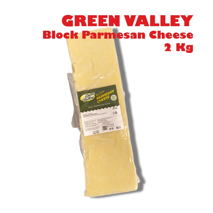 GREEN VALLEY Block Parmesan Cheese / Keju Blok Parmesan 2 Kg