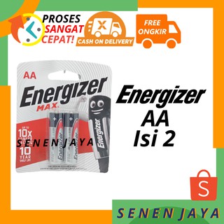 Jual Baterai AA A2 Energizer Max 1.2V Isi 2 & 4 Batre Energizer AA ...