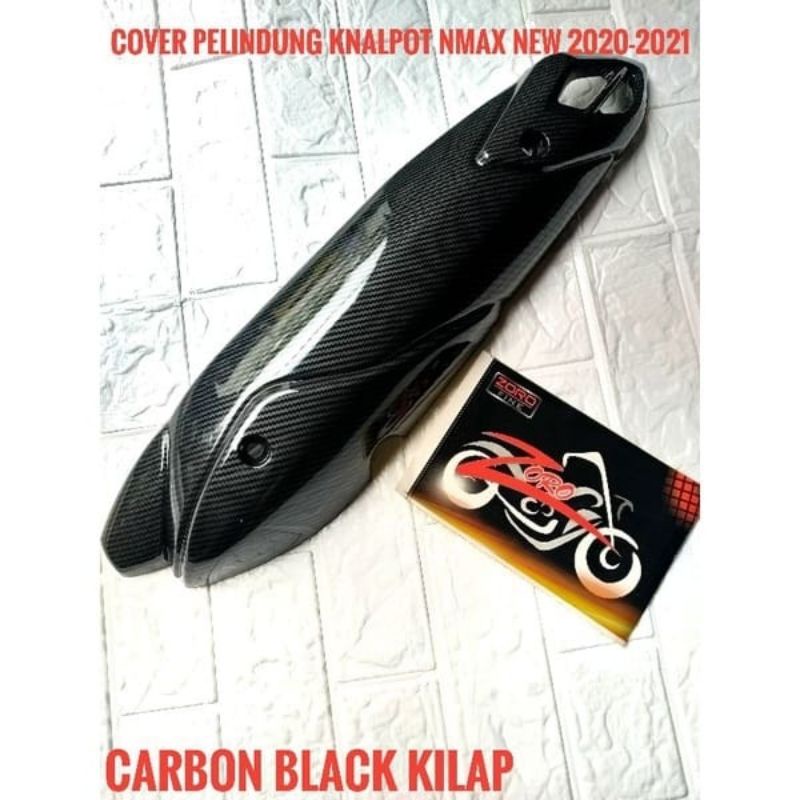 cover tutup pelindung knalpot all new nmax 2020-2021 carbon zoro