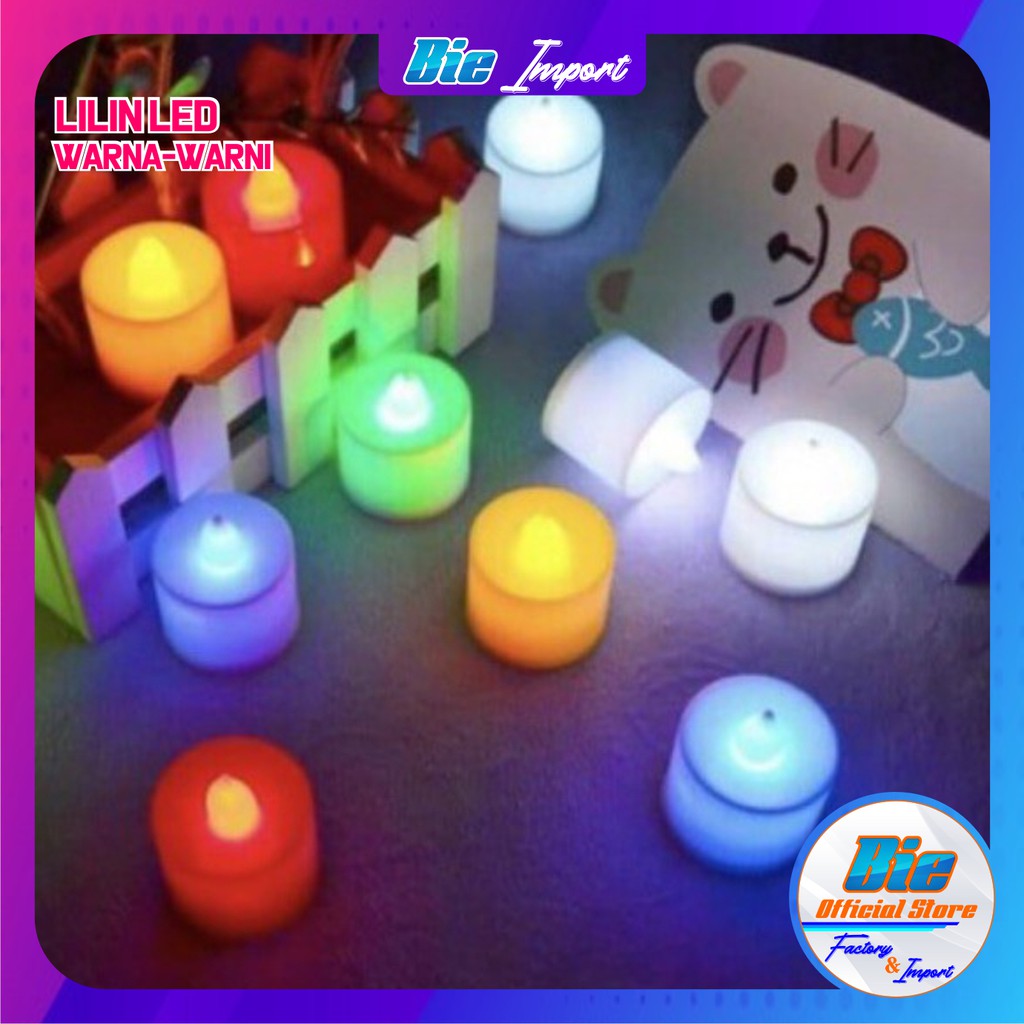 Lilin LED Candeles Warna-warni Otomatis Impor Best Seller / Lampu Lilin LED