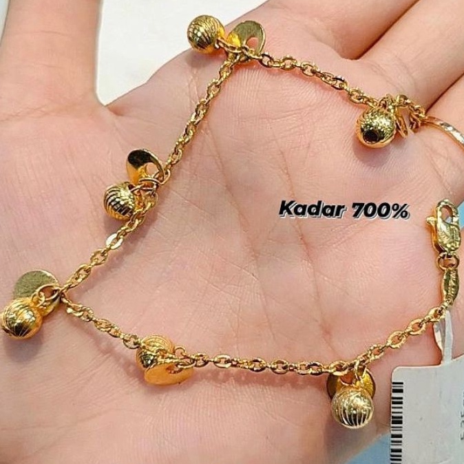 gelang emas Jakarta kadar 700
