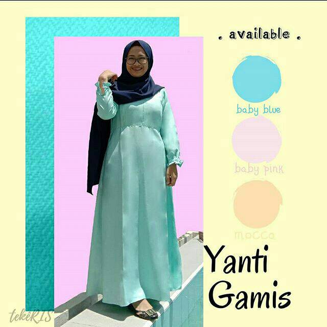 Yanti Gamis baby blue
