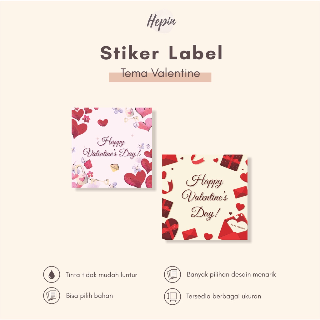 

stiker label tema VALENTINE