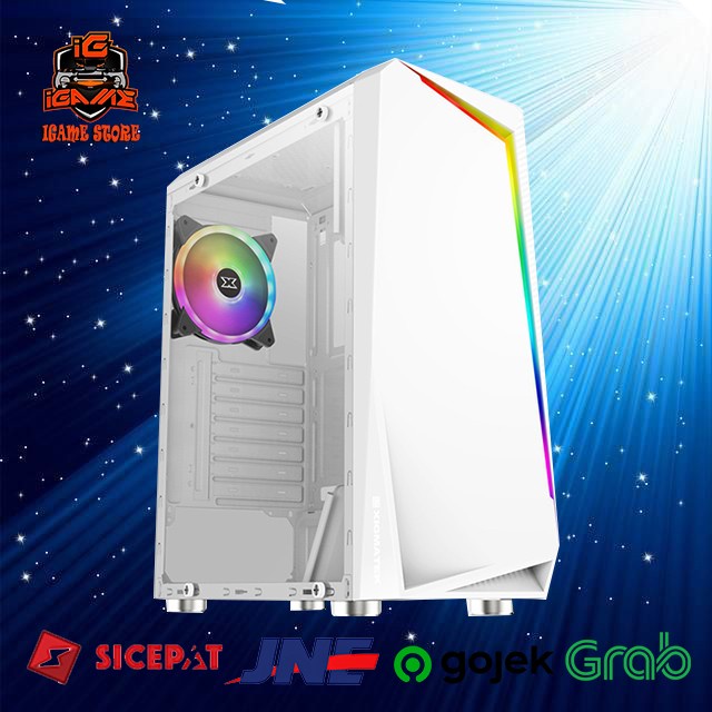 FULL SET WHITE PC GAMING INTEL CORE i5 12400F I GEN 12 NAMPOLLL GAN