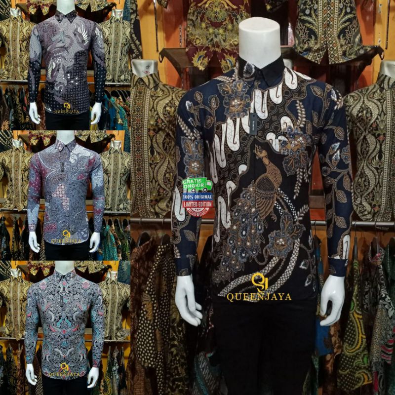 KEMEJA BATIK PRIA LENGAN PANJANG | KEMEJA BATIK SLIMFIT TRADITIONAL BUTIK