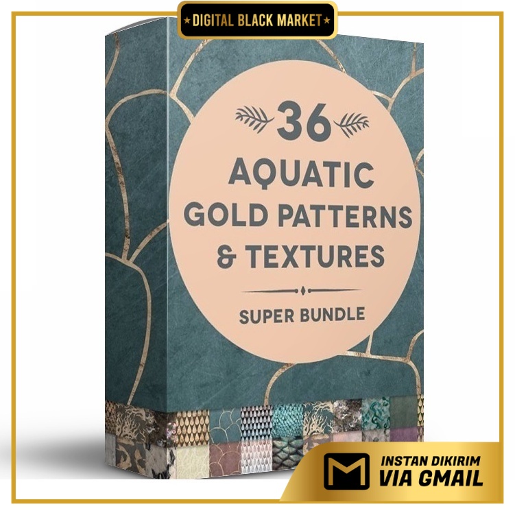36 Aquatic Rose Gold &amp; Textures - JPEG Ultra HD