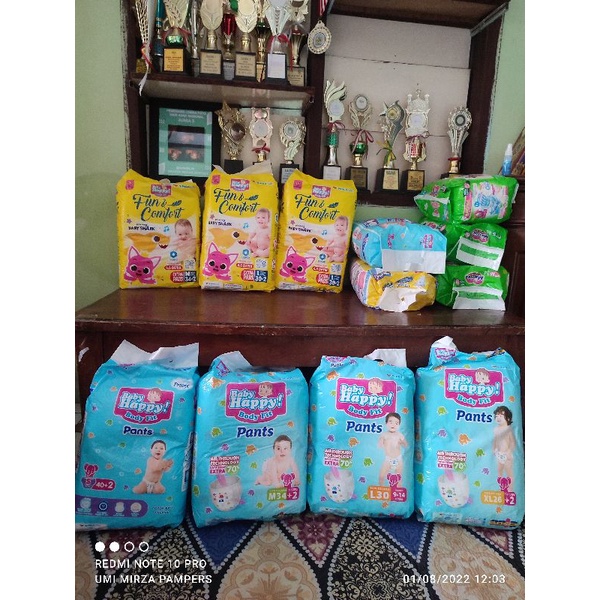 Baby happy pants s40+2 M34+2 L30+2  baby Shark Sweety Detergen Sayang 1.8kg liquid 1,6liter