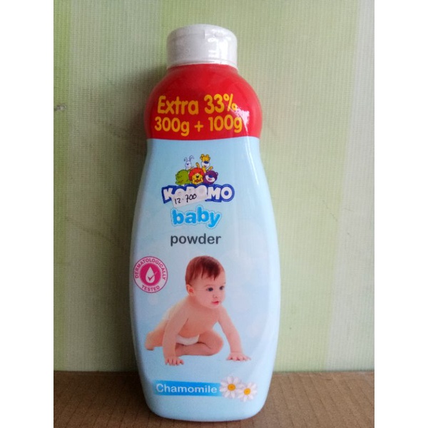 KODOMO BABY POWDER REFRESHING, CALMING, RICE MILK, MOIZTURIZING, CHAMOMILE 300+100GR