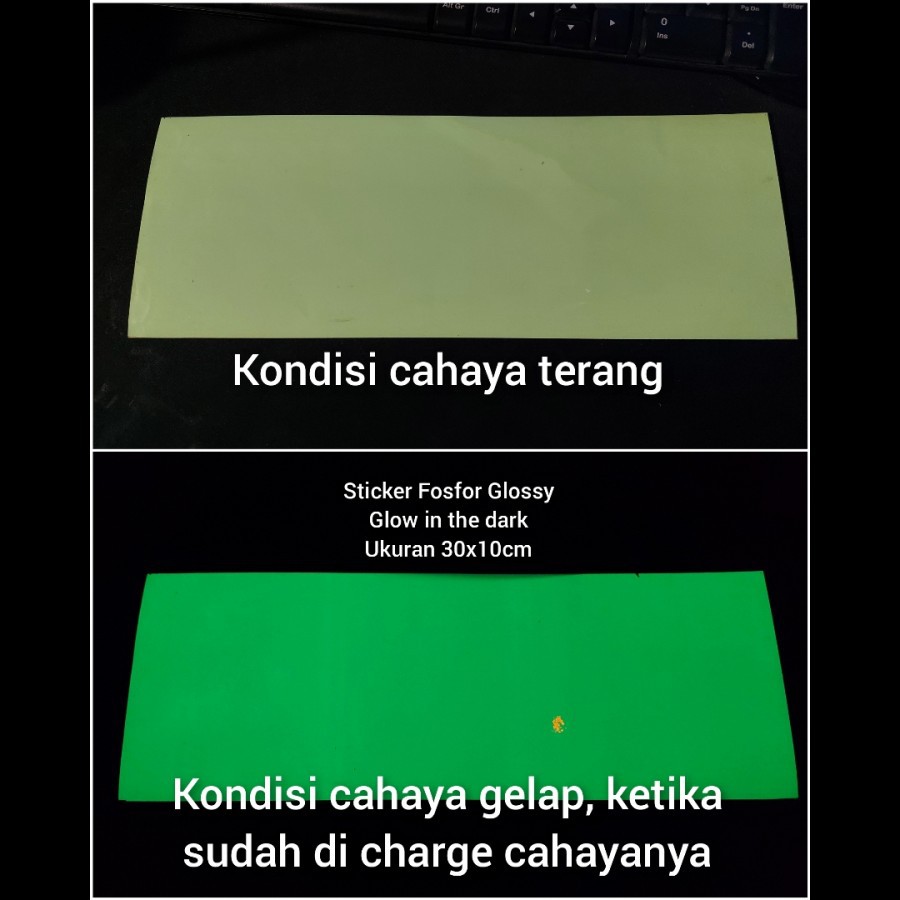 

Bahan Sticker Fosfor Glow in the Dark
