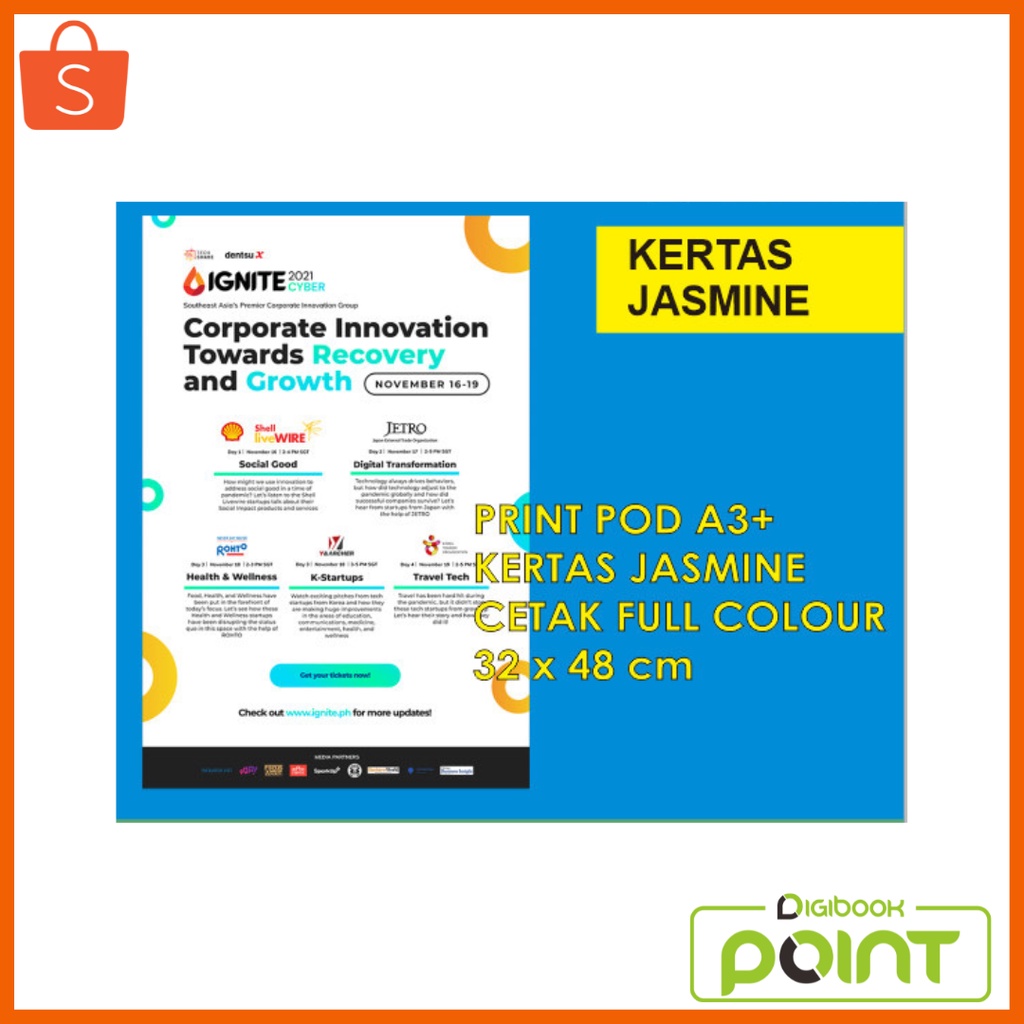 

Print Kertas Jasmine A3+ 32 x 48 cm - Cetak Kertas Jasmine Lembaran A3