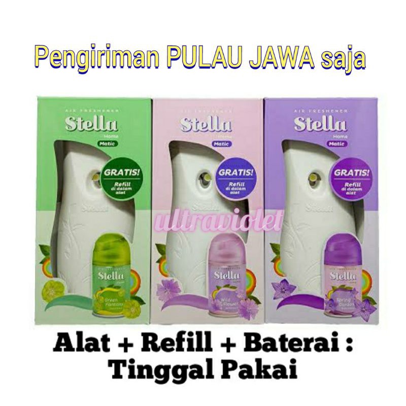 Dispenser Pengharum Ruangan Otomatis Alat Stella Matic + Refil