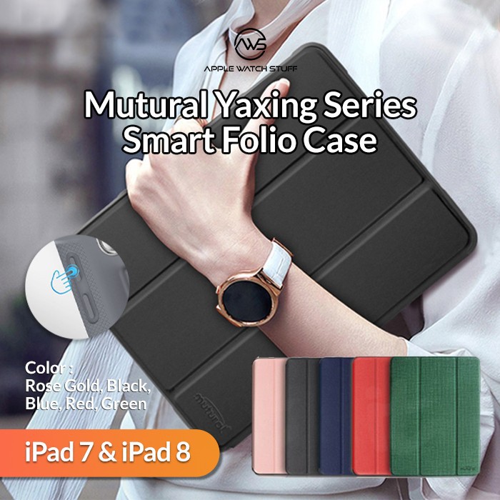 Mutural Yaxing Series Smart Folio Case For iPad 7/8 10.2 inch