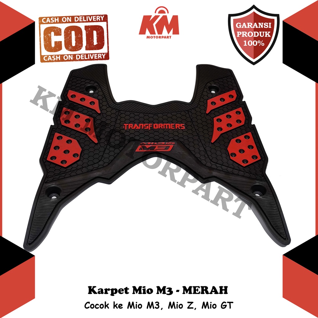 Karpet Mio M3 125 Keset Pijakan Kaki Mio Z Soul GT Bordes Yamaha Mio Bahan Karet Variasi