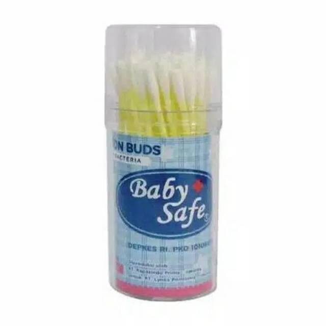 BABY SAFE - COTTON BUDS SMALL TIP ISI 50/100's (CB 9132 &amp; CB9134) /  KEMASAN BOTOL