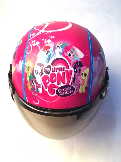 FREE BUBBLE WRAP!! BESS - HELM RETRO ANAK HIGH QUALITY PRINTING MOTIF LITTLE PONY