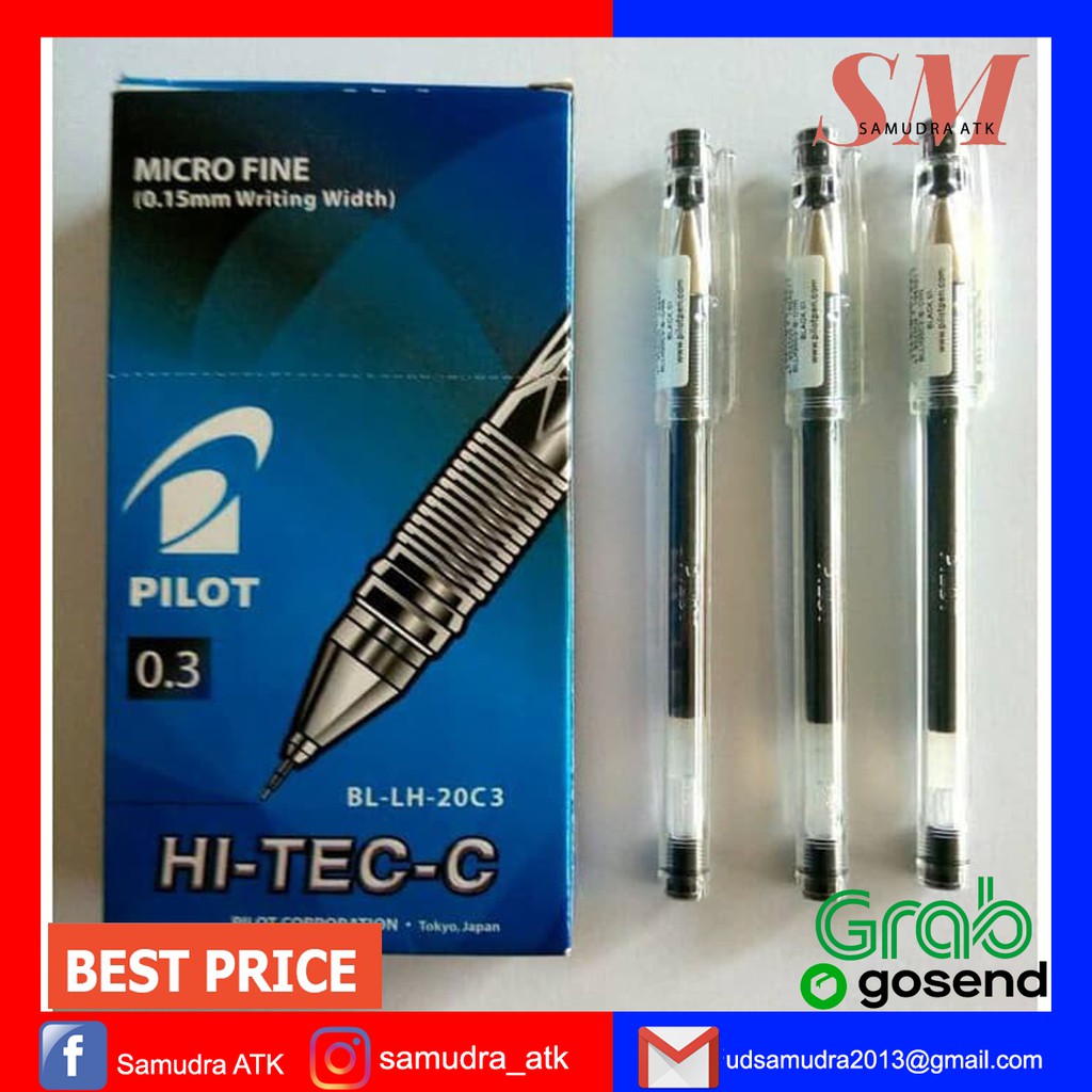 BULPEN HITECH PILOT Distributor ATK Lengkap - samudra.atk