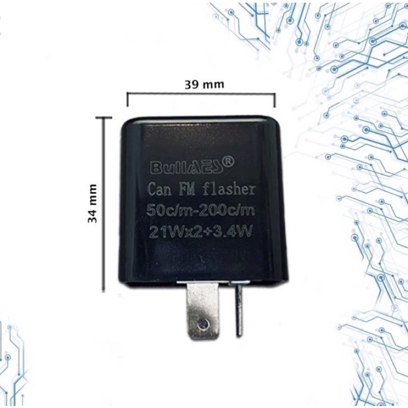 FLASHER SEN MOTOR ADJUSTABLE CONTROL CEPAT LAMBAT KEDIPAN SEIN LED BULLAES V1029