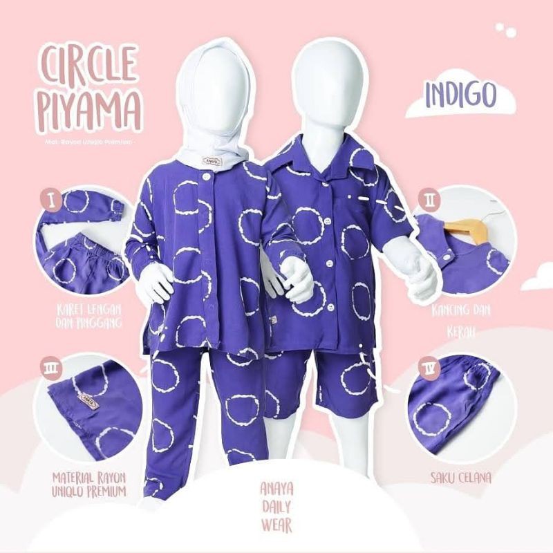 PIYAMA CIRCLE ANAK BY ANAYA HIJAB WEAR