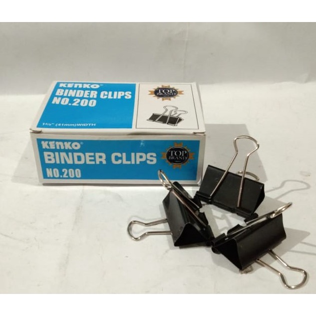 

Penjepit Kertas / Binder Clip KENKO NO 200 260 280 (Kotak Kecil)