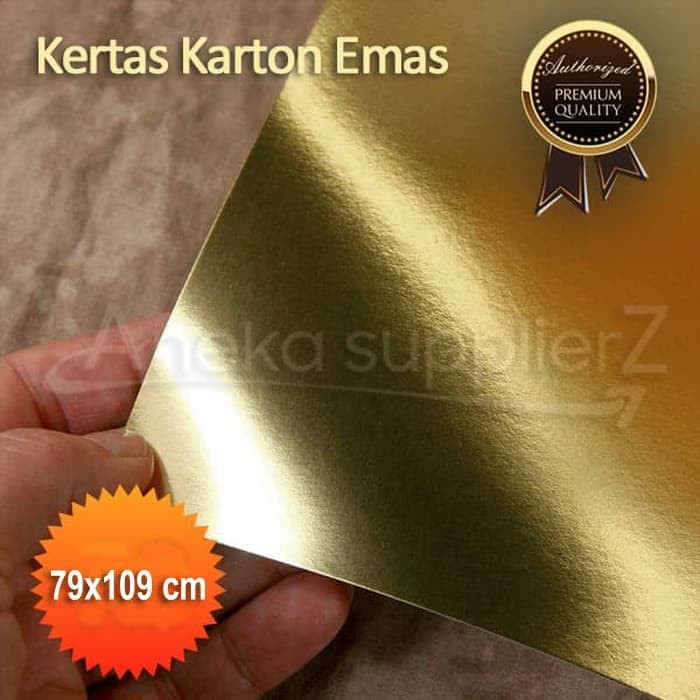 

Kertas Karton Emas Gold - Plano (79x109cm) - (4lb)
