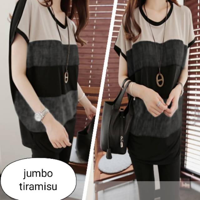 COD bayar ditempat Blouse bigsize Jumbo tiramisu XXXL