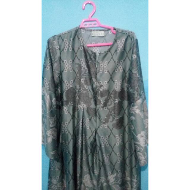 (SOLD)Preloved flores tunic forest size m by wearing klamby