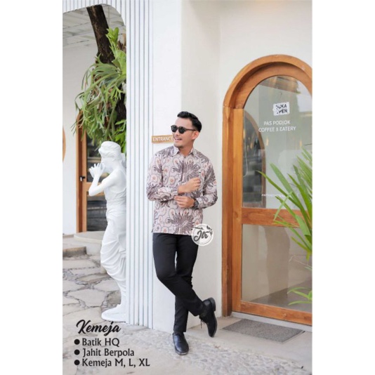 Maura Couple - Sania Ruffle Batik Couple Ori Ndoro Jowi DNT Garansi Termurah Shopee-Kmj alam abu