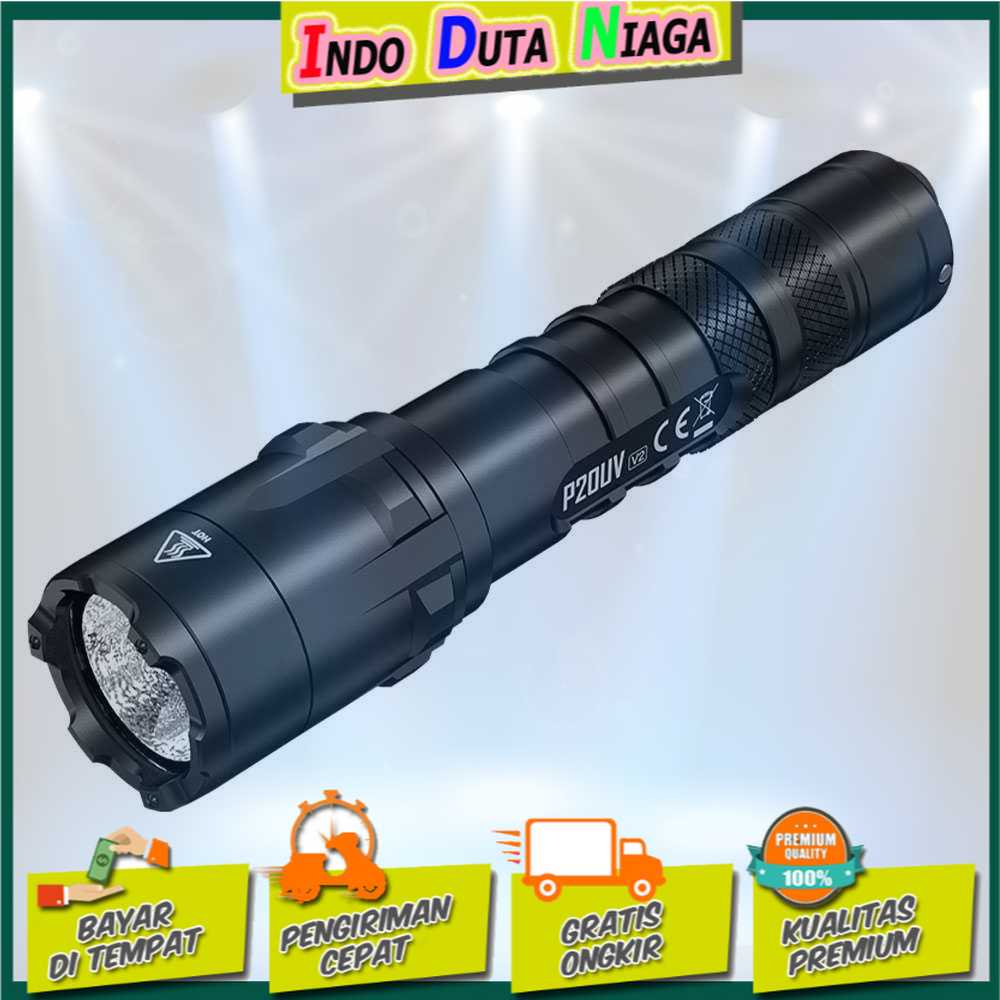 IDN TOOLS - NITECORE P20UV V2 Senter White+UV LED CREE XP-L2 V6 1000 Lumens