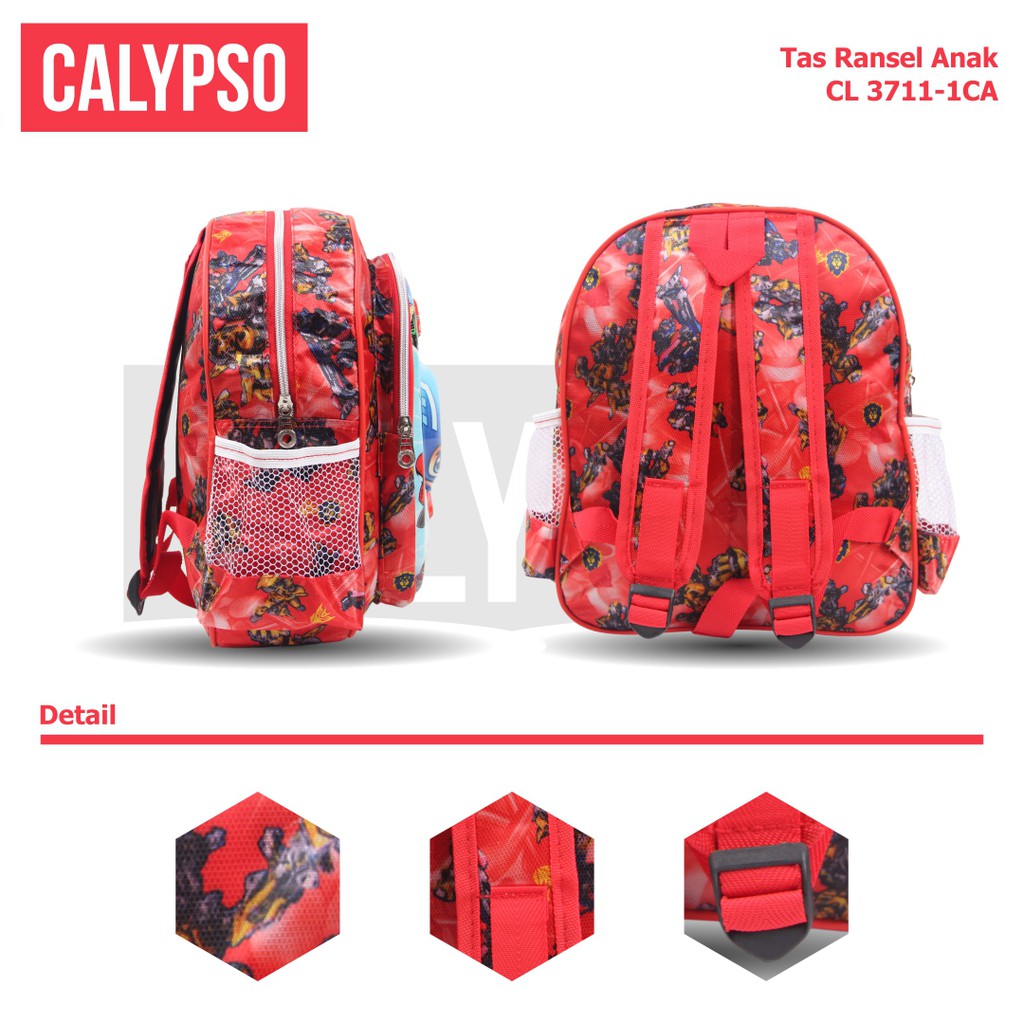 [KLIKTAS] Tas Ransel Anak Laki TK / Paud Kartun Calypso 3711 / Backpack Sekolah karakter superhero pahlawan