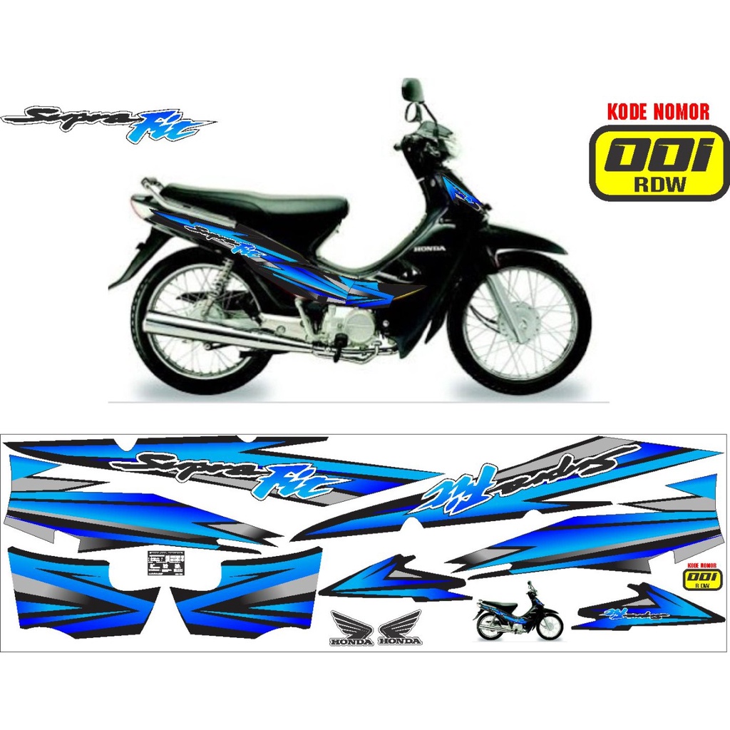 Striping sticker honda supra fit old honda supra fit lama 2004