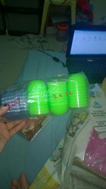 100 Mika Gelombang + 12 Cetakan Kue Talam Puding Telur Telor Ceplok Matasapi Jelly Set Ptc