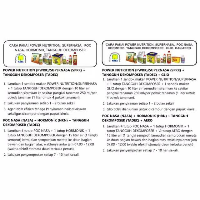 PUPUK ORGANIK POC NASA 3 LITER PAKET PUPUK NILAM ORGANIK NASA