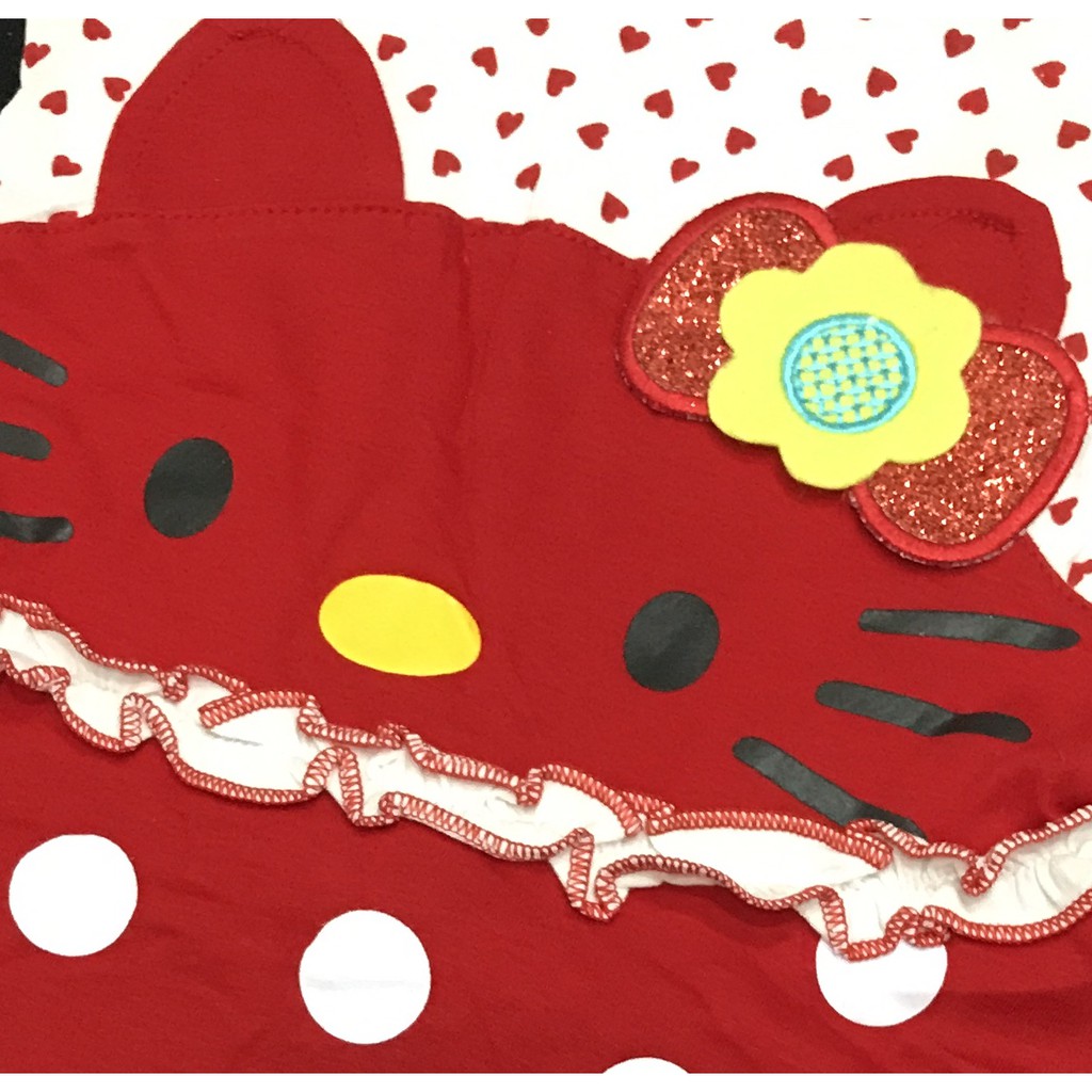 BAYIe - Setelan Baju Bayi Dress Perempuan motif HELLO KITTY YUNISA / Pakaian anak cewek 1 - 2 tahun