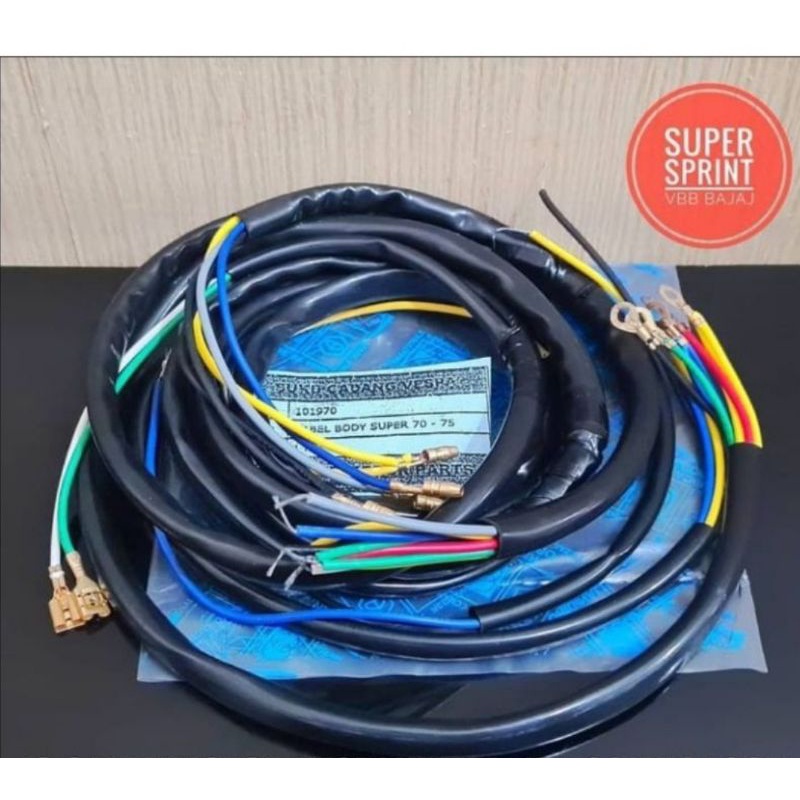 kabel body vespa kabel kelistrikan vespa super sprint bajaj