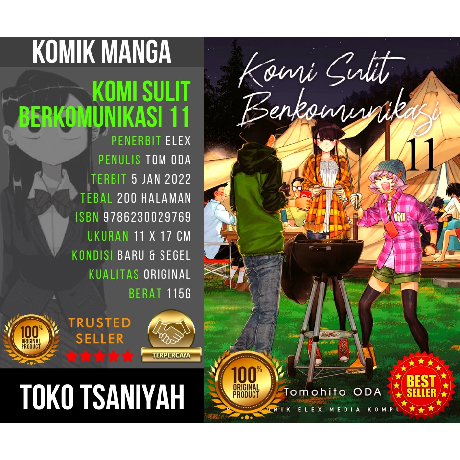 Komik Manga Komi Sulit Berkomunikasi 11 Tomohito Oda Komik Manga Anime Manhwa Komik Komedi Comedy Hu