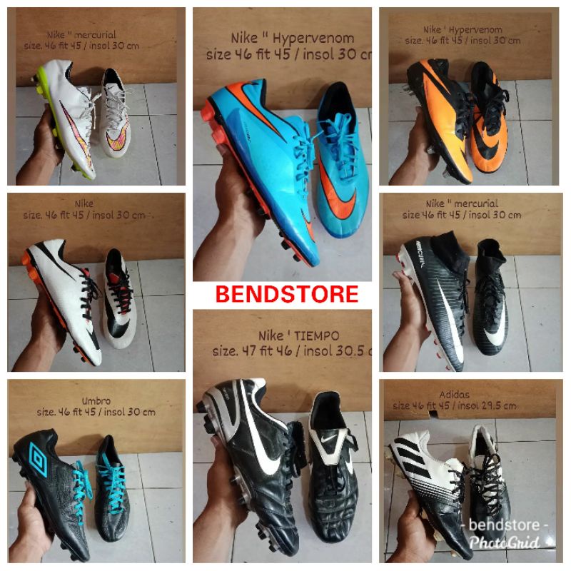 Sepatu bola second ori size besar / kapal