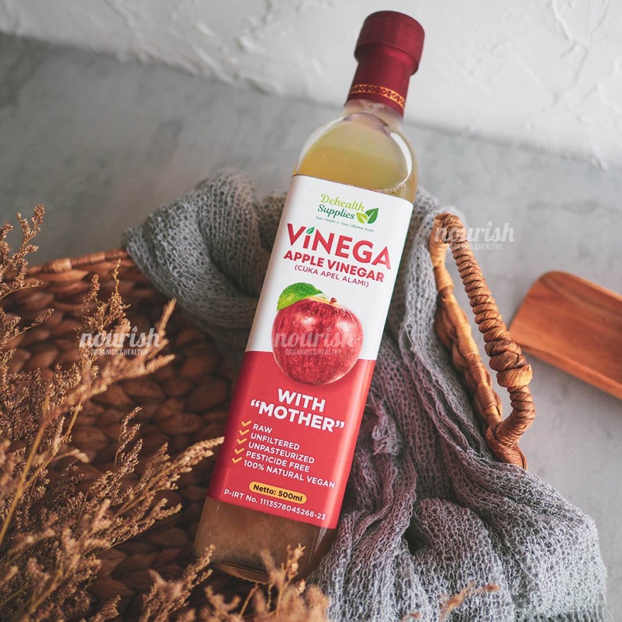 Vinega, Apple Vinegar (cuka apel alami) with the mother 500g