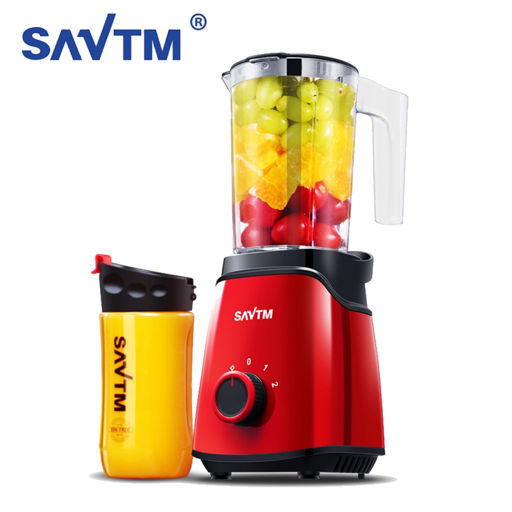 Savtm Blender Juicer Blender 2 IN 1 Kapasitas 0.7 Liter Pelumat Bahan Makanan