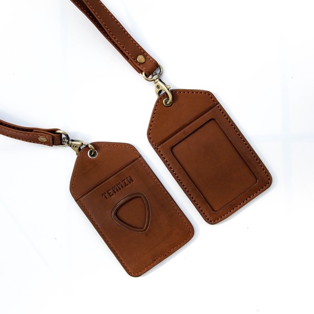 

CHARLES ID Card Holder Leather - ID Card Holder / Kartu Nama - Dark Brown