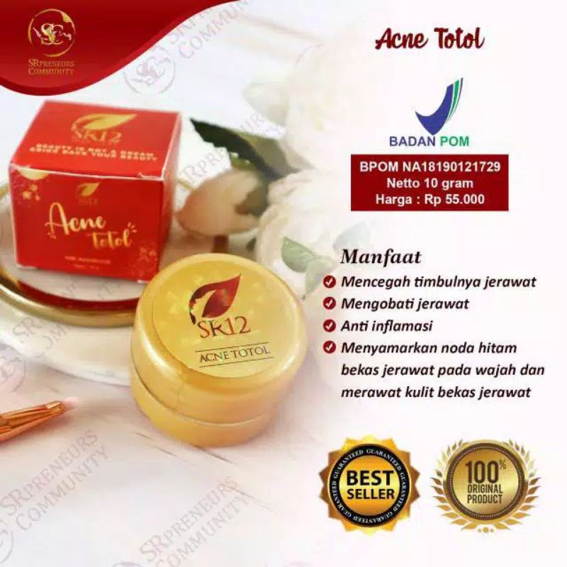 

ACNE TOTOL SR12, Krim Jerawat Ajaib