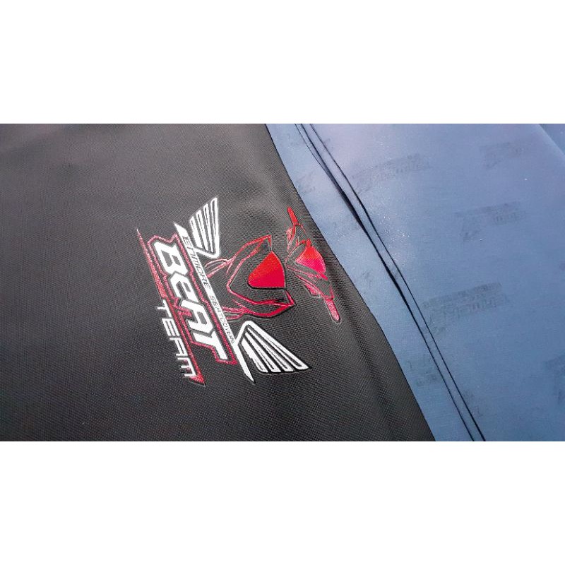 Kulit Jok Motor Gambar Logo Beat