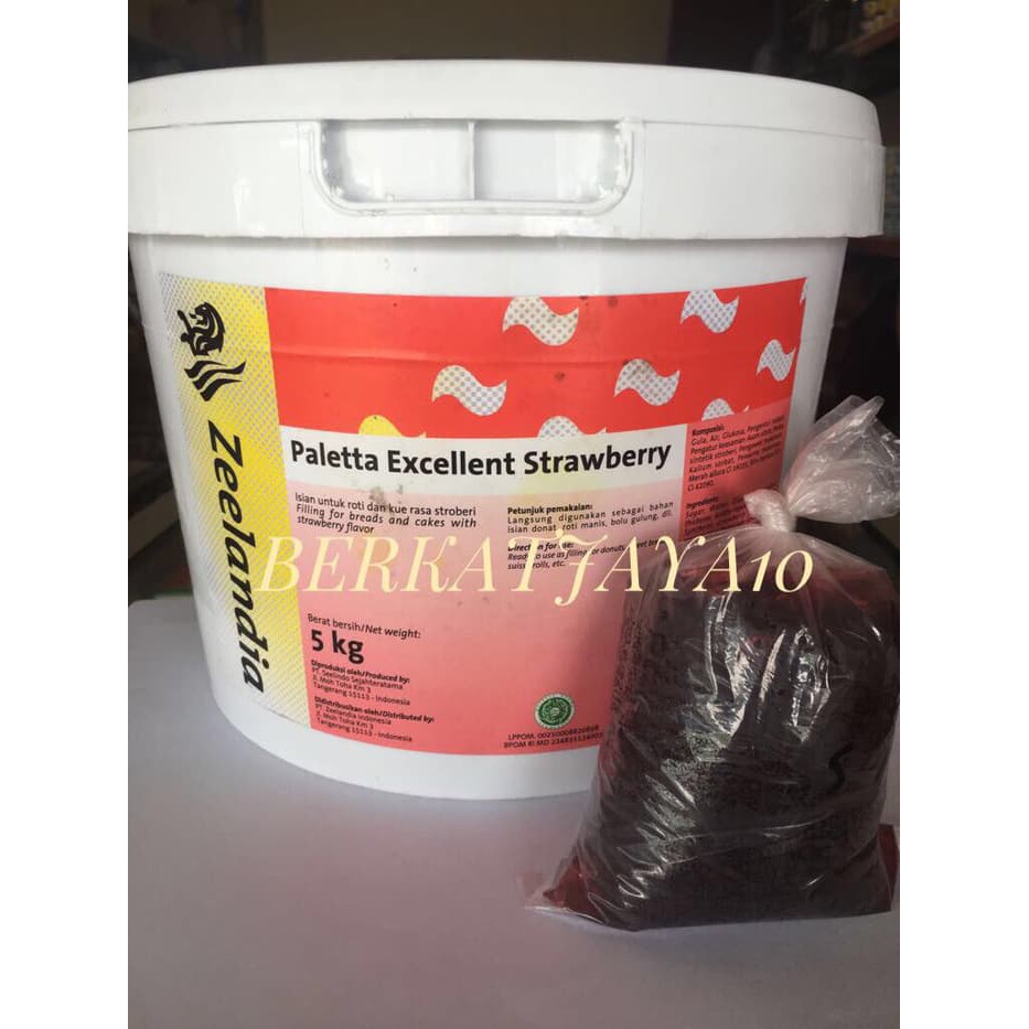 

Paletta Strawberry Jam selai palleta HALAL MUI repack 250 gr